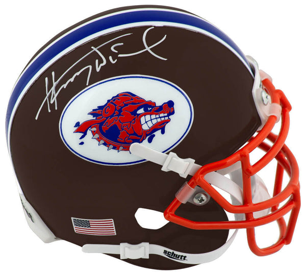 Henry Winkler Signed The Waterboy Mud Dogs Brown Schutt Mini Helmet - (SS COA)