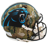 Luke Kuechly Signed Carolina Panthers Speed Authentic Camo NFL Helmet