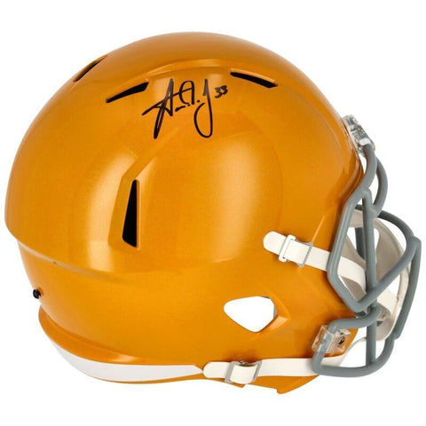Aaron Jones Autographed Throwback Packers Full Size Speed Helmet Fanatics
