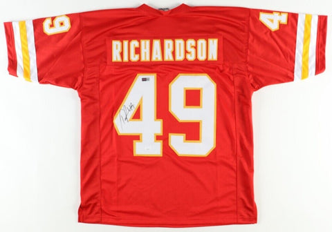 Tony Richardson Signed Kansas City Chiefs Jersey (JSA COA) 3xPro Bowl Fullback