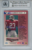 Garrison Hearst Autographed 1993 Upper Deck Rookie Card Beckett Slab 36289