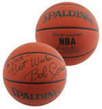 Celtics Bob Cousy Signed Spalding Official NBA Game Basketball BAS #BU55109