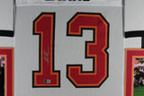 MIKE EVANS (Buccaneers white SKYLINE) Signed Autographed Framed Jersey Beckett