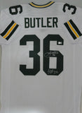 Packers LEROY BUTLER Signed Custom Replica White Jersey AUTO w/ "HOF '22" - BAS