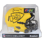 Xavier Worthy Autographed Kansas City Chiefs Rave Mini Helmet Fanatics 51717