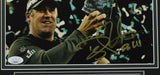 Doug Pederson Signed Framed Philadelphia Eagles 8x10 Photo SB LII JSA