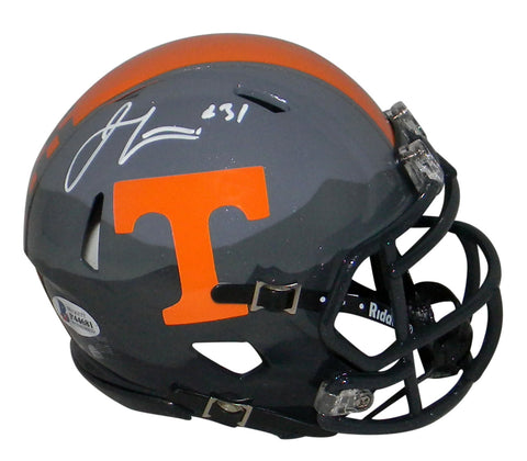 JAMAL LEWIS SIGNED TENNESSEE VOLUNTEERS SMOKY MOUNTAIN SPEED MINI HELMET BECKETT