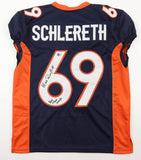 Mark Schlereth Signed Broncos Jersey Inscribed "Back to Back Champs" (Beckett)