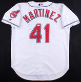 Victor Martinez Signed Cleveland Indians Russell Athletic Jersey (JSA COA)V Mart