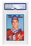 Tino Martinez Signed Team USA 1989 Topps Traded RC Baseball Card #66T -(PSA/DNA)