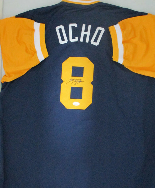 Brewers Outfielder RYAN BRAUN Signed Custom "Ocho" Nickname Jersey AUTO - JSA