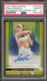 2024 Topps Chrome Tennis Gold /50 #TCAERA Elena Rybakina RC Auto PSA 10 GEM MINT