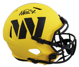 Commanders Magic Johnson Signed Rave Full Size Speed Rep Helmet W/ Case BAS W 2