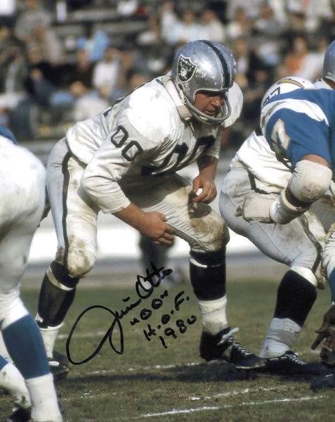 Jim Otto Autographed Signed 8x10 Photo Oakland Raiders "HOF 1980" SKU #245812