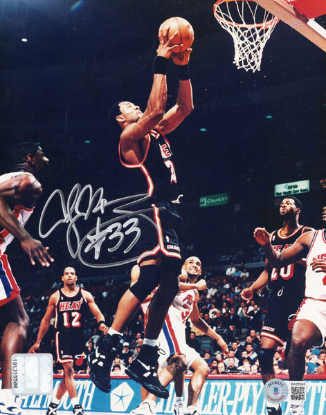 Alonzo Morning Autographed Miami Heat 8x10 Photo Beckett Authenticated #2