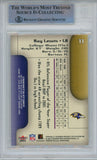 Ray Lewis Autographed 2003 Fleer Avant #11 Trading Card Beckett Slab 43369