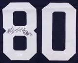 Alvin Harper Signed Cowboys Jersey Inscribd "Bowl to Bowl Super Bowl Champ 92 93