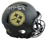 Steelers Jack Lambert "HOF 90" Signed STS IV F/S Speed Proline Helmet BAS Wit