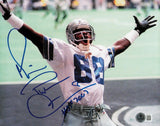 Michael Irvin Autographed 8x10 Photo Cowboys HOF 2007 Beckett QR AE31660