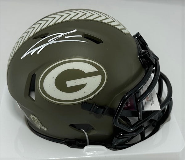Packers Hall of Famer CHARLES WOODSON Signed SALUTE Mini Helmet AUTO - JSA