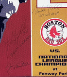 Lowell, Papelbon, and Varitek Signed Boston Red Sox 15x35 Mega Ticket MLB Canvas