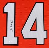 Andy Dalton Signed Bengals 31 x 35 Custom Framed Jersey (JSA) 3X Pro Bowl Q.B.