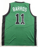 Dana Barros Signed Boston Celtics Jersey (JSA COA) 1995 All Star /Shooting Guard