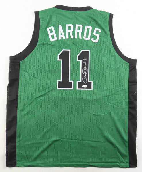 Dana Barros Signed Boston Celtics Jersey (JSA COA) 1995 All Star /Shooting Guard