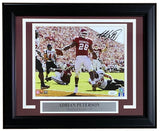 Adrian Peterson Signed Framed 8x10 Oklahoma Sooners Photo JSA