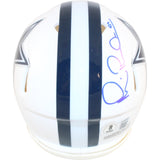 Michael Irvin Autographed Dallas Cowboys Alt Mini Helmet Beckett Witness 51767