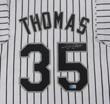 Chicago White Sox FRANK THOMAS Signed Custom Replica Pinstripe Jersey AUTO - BAS