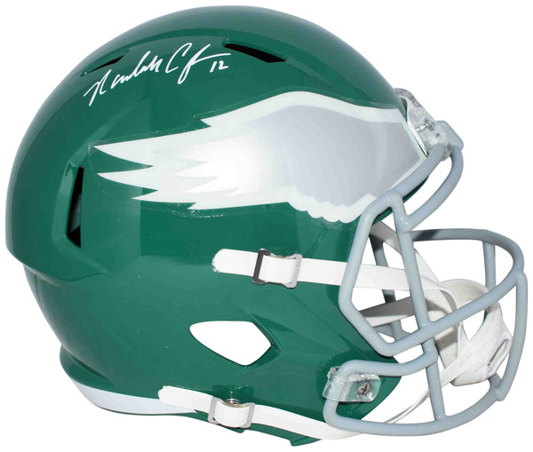 RANDALL CUNNINGHAM SIGNED PHILADELPHIA EAGLES FULL SIZE SPEED HELMET BECKETT