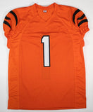 Ja'Marr Chase Signed Cincinnati Bengals Jersey (PSA) 2021 Top Draft Pick / WR