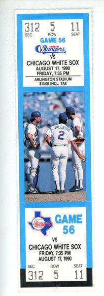 Carlton Fisk Chicago White Sox Catcher Home Run Record 04/17/1990 Ticket 56256