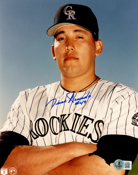 Juan Acevedo Autographed/Signed Colorado Rockies 8x10 Photo Beckett 57636