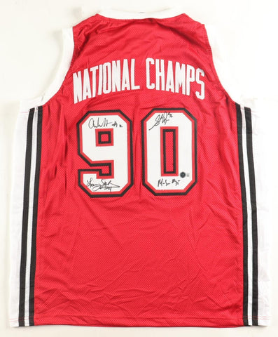 Larry Johnson, Augmon + 2 more Signed UNLV Running Rebels 1990 Champions Jersey