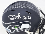 Devon Witherspoon Signed Seattle Seahawks Blue Speed Mini Helmet MCS Holo
