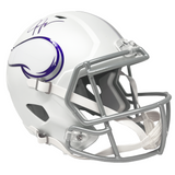 Justin Jefferson Minnesota Vikings Signed Riddell Alternate Replica Helmet BAS