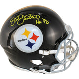 Jack Lambert Signed Pittsburgh Steelers Authentic TB Helmet HOF Beckett 54076