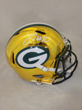 JORDAN LOVE SIGNED GREEN BAY PACKERS F/S CHROME SPEED REPLICA HELMET JSA COA