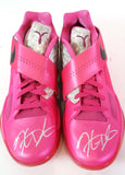 Kevin Durant Autographed Nike Zoom IV Pinkfire II/Black-Metallic Silver Shoes