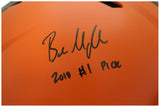 Baker Mayfield Signed Speed Authentic Cleveland Browns Helmet #1 Pick BAS 36010