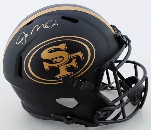JOE MONTANA SIGNED SAN FRANCISCO 49ERS ECLIPSE FULL SIZE SPEED HELMET FANATICS