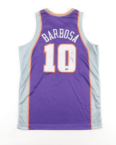 Leandro Barbosa Signed Phoenix Suns Jersey (Steiner) 2003 1st Rnd Pick NBA Draft