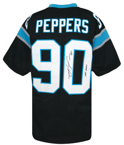 Julius Peppers Signed Black Custom Football Jersey w/HOF 2024 - (SCHWARTZ COA)