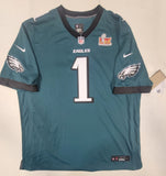 JALEN HURTS SIGNED PHILADELPHIA EAGLES SUPER BOWL NIKE SCREENPRINT XL JERSEY