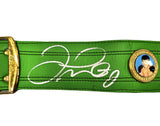 FLOYD MAYWEATHER JR. AUTOGRAPHED LIME WBC BOXING BELT TBE BECKETT 221646