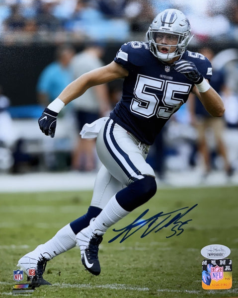 Cowboys LEIGHTON VANDER ESCH Signed 8X10 Photo #4 AUTO -2018 1st Round - JSA