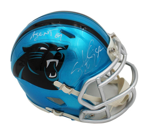 Steve Smith Sr Signed Carolina Panthers Speed Flash NFL Mini Helmet with 1 Insc.