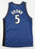 Kwame Brown Signed Washington Wizards Champion Style Jersey (JSA COA)